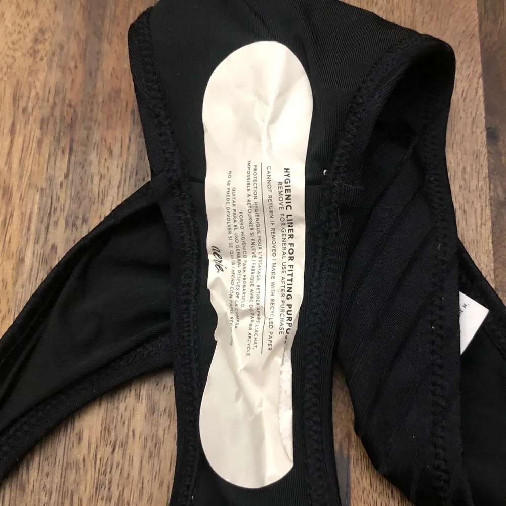aerie Black Ribbed Bikini Bottom - Picture 5 of 5
